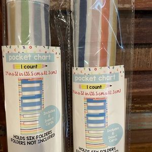 Pocket chart with inserts